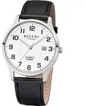 Quarzuhr REGENT, schwarz, Armbanduhren, Herren, Quarzuhr, Armbanduhr, Herrenuhr,