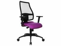 Bürostuhl TOPSTAR "Syncro Net" Stühle schwarz (schwarz, lila) Drehstühle