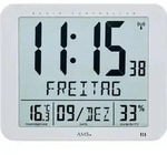 Funkwanduhr AMS "F5884", silber (silberfarben), Wanduhren, B/H/L: 3cm x 21cm x 25cm,