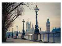 PAPERMOON Fototapete "London Big Ben" Tapeten Gr. B/L: 2,5 m x 1,8 m, bunt