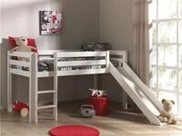 Vipack Hochbett "Pino, inkl. Rolllattenrost, Leiter, Rutsche und Absturzschutz" B/H/T