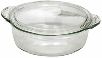 SIMAX Sch&uuml;ssel aus Glas mit Deckel, rund, 3,5 Liter