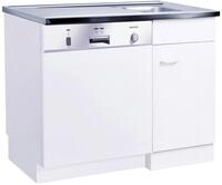 KOCHSTATION Sp&uuml;lenschrank "KS-Elster" Sp&uuml;lzentrum f&uuml;r Geschirrsp&uuml;ler, ohne...