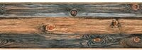 living walls Bord&uuml;re "Stick Ups" Holz gestreift realistisch glatt Vinyl Wand