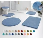 Badematte KLEINE WOLKE "RELAX, Badvorleger, Badezimmer Teppich" Gr. 2, blau...