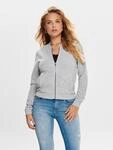 ONLY Sweatjacke "ONLJOYCE L/S BOMBER SWT NOOS" Polyester, regular fit, gesteppte