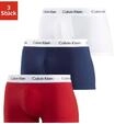 Calvin Klein Underwear Trunk "Low Rise Trunk 3 PACK" 3 Stk. mit wei&szlig;em Webbund