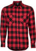 T-Shirt URBAN CLASSICS "Urban Classics Herren Checked Flanell Shirt" Gr. S, schwarz