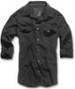 Langarmhemd BRANDIT "Brandit Herren Slim Worker Shirt" Gr. S, US-Größen, schwarz