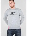 Sweatshirt ALPHA INDUSTRIES "Basic Sweater", Herren, Gr. XXL, grau (grau heather),