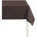 Tischdecke APELT "4362 Rips - UNI" Gr. 5, braun, B:45cm L:135cm, Baumwolle,