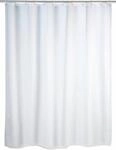WENKO Duschvorhang "Uni White" Breite 180 cm H&ouml;he 200 cm, Polyester, waschbar