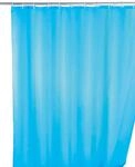 WENKO Duschvorhang "Uni Light Blue" Breite 180 cm H&ouml;he 200 cm, Polyester, waschbar