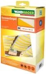 Windhager Sonnensegel f&uuml;r Seilspannmarkise, inklusive Laufhaken, 4,2x1,4 m
