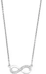Kette mit Anh&auml;nger AMOR "Infinity / Unendlichkeitsschleife", silber (silber, 925),