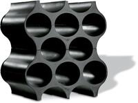 KOZIOL Weinflaschenhalter "SET-UP" 100% recycelbar, f&uuml;r 10 Flaschen