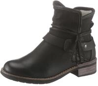 Rieker Winterboots, Winterstiefelette, Blockabsatz, Warmfutter, mit Zierb&auml;nder