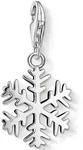 Charm-Einh&auml;nger THOMAS SABO "Schneeflocke", silber (silberfarben), Charms,...