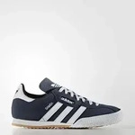 Sneaker ADIDAS ORIGINALS "SAMBA SUPER SUEDE", Damen, Gr. 39, blau (navy, ftwwht,