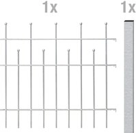 Alberts Metallzaun "Anbauset Madrid" H&ouml;he: 49,5, 73,5 und 98,5 cm, Breite: 200 cm,