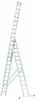 KRAUSE Doppelleiter "STABILO" Leitern Gr. B/H: 50 cm x 410 cm, silberfarben Leitern