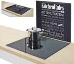 Zeller Present Herdblende-/Abdeckplatte "Kitchen Rules" Klett & Flausch Befestigung