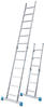 KRAUSE Gelenkleiter "Stabilo" Leitern Combileiter mit 2x3 und 2x6 Sprossen Gr. B/H/L: