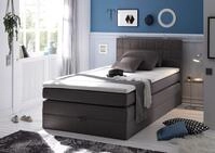 ED EXCITING DESIGN Boxspringbett "Hawaii" inkl. einem Bettkasten und Topper