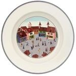 Villeroy & Boch Suppenteller "Suppenteller Dorf Design Naif &oslash; 21 cm bunt"