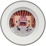 Villeroy & Boch Suppenteller "Suppenteller Kamin Design Naif &oslash; 21 cm bunt"