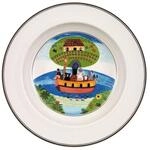 Villeroy & Boch Suppenteller "Suppenteller Arche Noah Design Naif &oslash; 21 cm bunt"