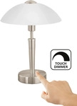 EGLO Tischleuchte "SOLO 1", wei&szlig; (nickelfarben, wei&szlig;), 1, &Oslash; 26cm H: 35,5cm,