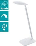 EGLO Tischleuchte "CAJERO", wei&szlig;, 1, H: 50cm, Leuchten, Tischleuchte, L15 x B10 x