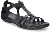 Ecco Riemchensandale "FLASH", Sommerschuh, Sandalette, Klettschuh, im Metallic-Look