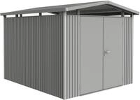 Biohort Ger&auml;tehaus "PANORAMA Gr. P5 quarzgrau-metallic mit Doppelt&uuml;r" aus Metall