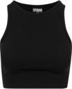 Muskelshirt URBAN CLASSICS "Urban Classics Damen Ladies Cropped Rib Top", Jungen, Gr.