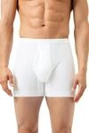 Lange Unterhose MEY "NOBLESSE", Herren, Gr. M, Feinripp, wei&szlig;, Feinripp,
