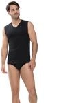 Mey Tanktop "Dry Cotton" mit V-Ausschnitt, breite Tr&auml;ger, Single...