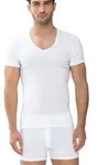 V-Shirt MEY "Casual Cotton (K)", Herren, Gr. M, wei&szlig;, Feinripp, Obermaterial: 100%