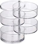 WENKO Badorganizer "Tower" Kosmetik-Aufbewahrung mit 4 F&auml;chern, transparent