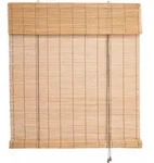 Seitenzugrollo LIEDECO "Bambus" Gr. 2, braun (kirschholzfarben), B:80cm H:160cm,