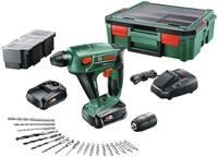 Bosch Home & Garden Akku-Bohrhammer "Uneo Maxx + SystemBox" mit 2 Akkus und