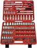 FAMEX Werkzeugset "Koffer 525-SD-16" Werkzeugsets rot Werkzeugkoffer