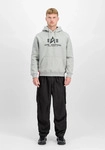 Hoodie ALPHA INDUSTRIES "Basic Hoodie BL", Herren, Gr. S, grau (grau heather),