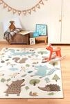 Sigikid Kinderteppich "Forest" rechteckig 13 mm H&ouml;he Wald Tiere Design,...