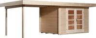 Gartenhaus WEKA "Designhaus 126 Plus", beige (naturbelassen), Fu&szlig;boden im