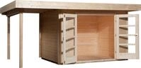 weka Gartenhaus "Designhaus 126 Plus" mit Anbaudach