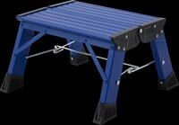 KRAUSE Trittleiter "Treppy Plusline blau" Aluminium, 1x1 Stufen, Arbeitsh&ouml;he...