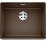 Granitsp&uuml;le BLANCO "SUBLINE 500-F", braun (cafe), B:43cm H:19cm T:53cm,