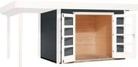 weka Gartenhaus "Designhaus 126 Plus" mit Anbaudach
